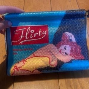 Beautiful Charlotte Olympia "Flirt" Canvas Clutch Bag